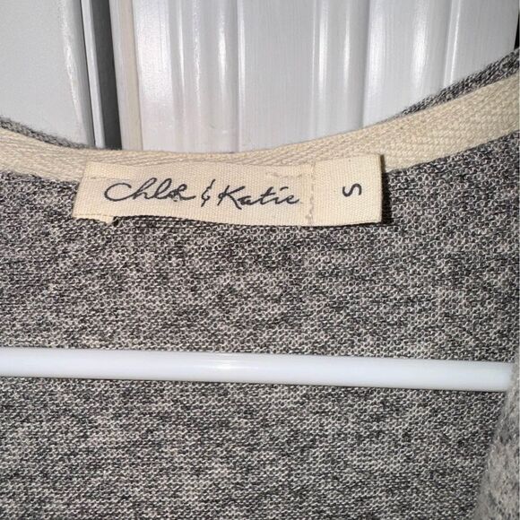 Chloe & Katie Cozy Heather Grey Duster Cardigan Sz Small - Picture 3 of 4